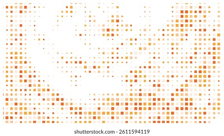 Geometric background square styles colorful rectangles halftone pixel pattern.