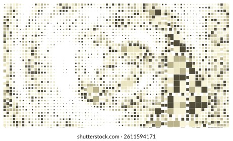 Geometric background square styles colorful rectangles halftone pixel pattern.