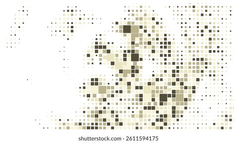 Geometric background square styles colorful rectangles halftone pixel pattern.