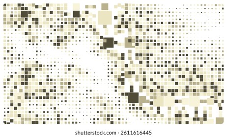 Geometric background square styles colorful rectangles halftone pixel pattern.