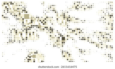 Geometric background square styles colorful rectangles halftone pixel pattern.