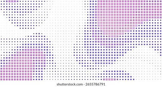 Fondo geométrico cuadrado estilos rectángulos coloridos patrón de píxeles de semitono. fondo de Vector
