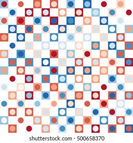 Geometric background of Squares and Circles.