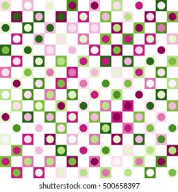 Geometric background of Squares and Circles.