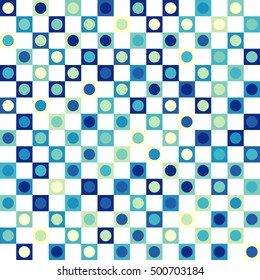 Geometric background of Squares and Circles.