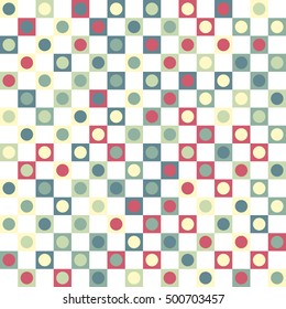 Geometric background of Squares and Circles.