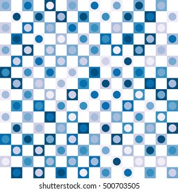 Geometric background of Squares and Circles.