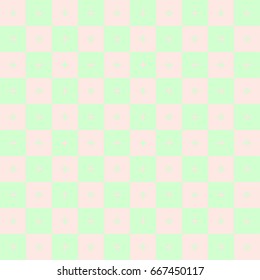 Geometric background of squares and crosses shapes.Vector background.Seamless pastel and colorful pattern.