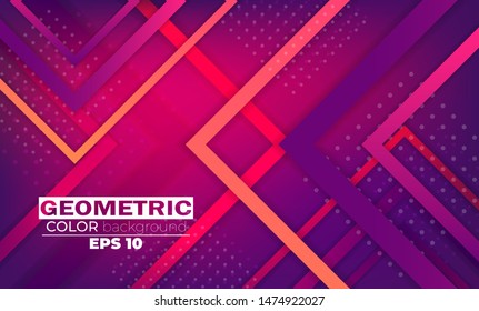 Geometric background with squares dynamic motion style Suitable For Wallpaper, Banner, Background, Card, Book Illustration, landing page