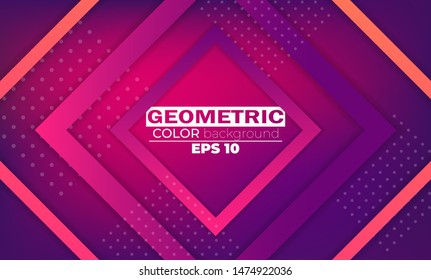 Geometric background with squares dynamic motion style Suitable For Wallpaper, Banner, Background, Card, Book Illustration, landing page
