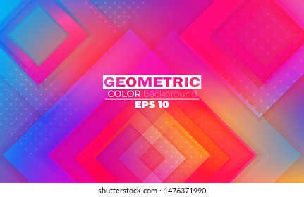 Geometric background with squares dynamic motion style Suitable For Wallpaper, Banner, Background, Card, Book Illustration, landing page.