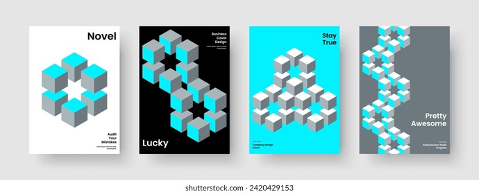 Plantilla de fondo geométrico. Resumen de diseño de pancartas. Diseño de folleto aislado. Portada del libro. Volante. Cartel. Informe. Presentación de negocios. Folleto. Cuaderno. Boletín informativo. Diario. Revista. Folleto