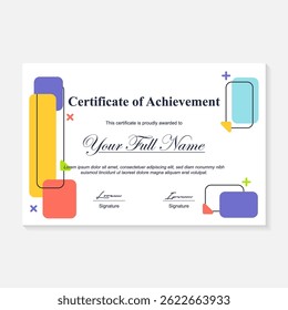 geometric background template for certificate