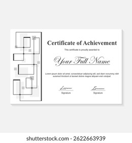 Plantilla de fondo geométrica para el certificado