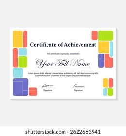 geometric background template for certificate