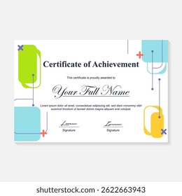 geometric background template for certificate