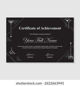 geometric background template for certificate