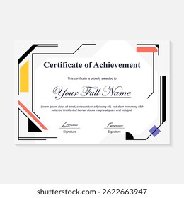 modelo de plano de fundo geométrico para certificado