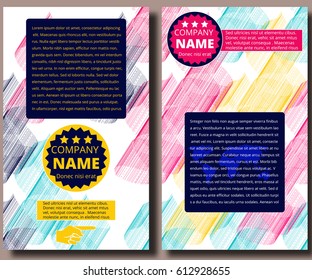 Geometric background Template for covers, banners, posters and placards, may be used for presentations and books, Company name