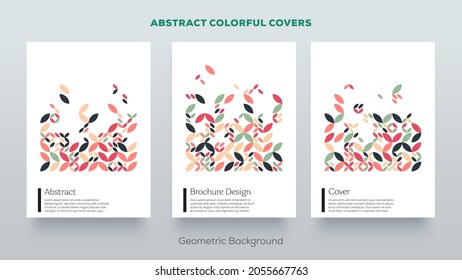 Geometric background template for covers, flyers, banners, posters and placards, may be used for presentations and books. Flat and dynamic design. 