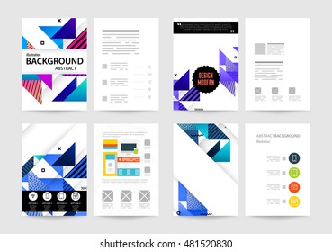 Geometrischer Hintergrund. Muster für Umschläge, Flyer, Banner, Plakate und Plakate. Eps10 Vektorgrafik