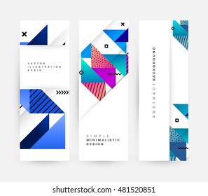 Geometric background. Template for covers, flyers, banners, posters and placards. Eps10 vector illustration