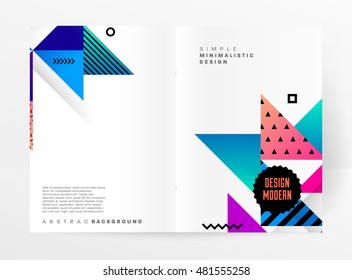 Geometric background. Template for covers, flyers, banners, posters and placards. Eps10 vector illustration