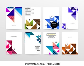 Geometric background. Template for covers, flyers, banners, posters and placards. Eps10 vector illustration