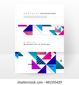 Geometric background. Template for covers, flyers, banners, posters and placards. Eps10 vector illustration
