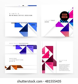Geometrischer Hintergrund. Muster für Umschläge, Flyer, Banner, Plakate und Plakate. Eps10 Vektorgrafik