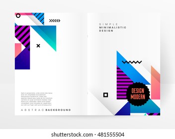 Geometric background. Template for covers, flyers, banners, posters and placards. Eps10 vector illustration