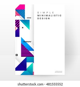 Geometric background. Template for covers, flyers, banners, posters and placards. Eps10 vector illustration
