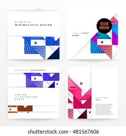 Geometric background. Template for covers, flyers, banners, posters and placards. Eps10 vector illustration