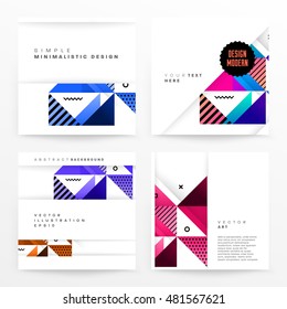 Geometric background. Template for covers, flyers, banners, posters and placards. Eps10 vector illustration