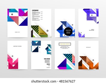 Geometric background. Template for covers, flyers, banners, posters and placards. Eps10 vector illustration