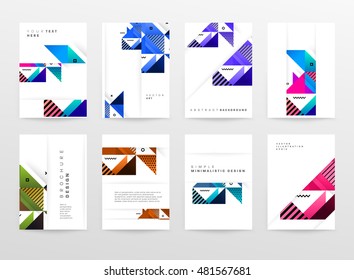  Geometrischer Hintergrund. Muster für Umschläge, Flyer, Banner, Plakate und Plakate. Eps10 Vektorgrafik