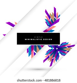 Geometric background. Template for covers, flyers, banners, posters and placards. Eps10 vector illustration