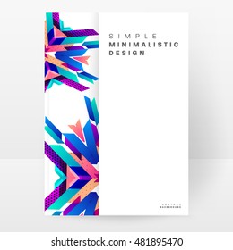 Geometric background. Template for covers, flyers, banners, posters and placards. Eps10 vector illustration