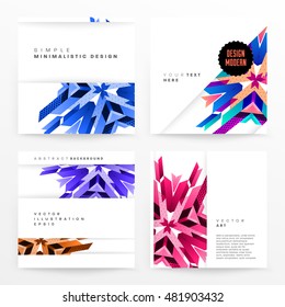 Geometrischer Hintergrund. Muster für Umschläge, Flyer, Banner, Plakate und Plakate. Eps10 Vektorgrafik