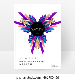 Geometric background. Template for covers, flyers, banners, posters and placards. Eps10 vector illustration