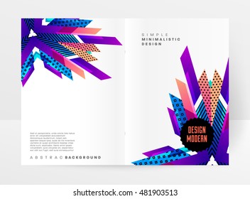 Geometric background. Template for covers, flyers, banners, posters and placards. Eps10 vector illustration