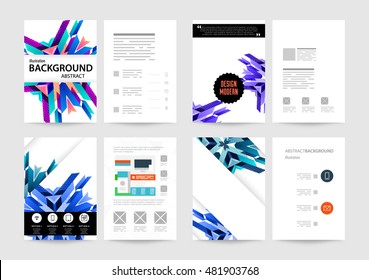 Geometric background. Template for covers, flyers, banners, posters and placards. Eps10 vector illustration