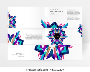 Geometric background. Template for covers, flyers, banners, posters and placards. Eps10 vector illustration