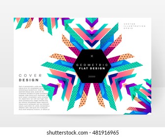 Geometric background. Template for covers, flyers, banners, posters and placards. Eps10 vector illustration