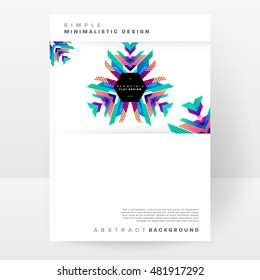 Fundo geométrico. Modelo para capas, folhetos, banners, cartazes e cartazes. Ilustração do vetor Eps10