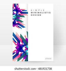 Geometric background. Template for covers, flyers, banners, posters and placards. Eps10 vector illustration