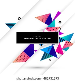 Geometric background. Template for covers, flyers, banners, posters and placards. Eps10 vector illustration