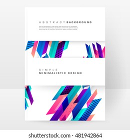 Geometric background. Template for covers, flyers, banners, posters and placards. Eps10 vector illustration