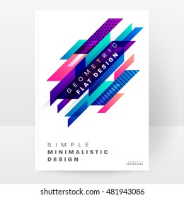 Fondo geométrico. Plantilla para portadas, volantes, pancartas, carteles y carteles. Ilustración vectorial Eps10