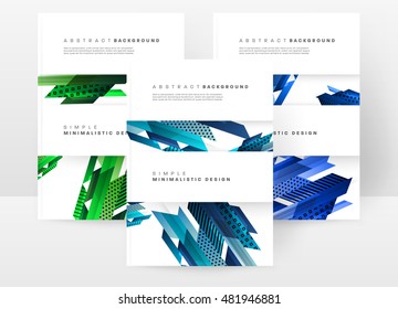 Geometric background. Template for covers, flyers, banners, posters and placards. Eps10 vector illustration